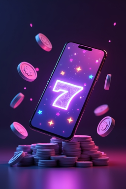 Smartfon z aplikacją kasynową